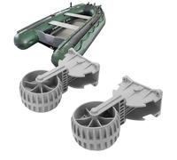 Inflatable Boat Launching Wheels, Dinghy Wheels Pair Nylon Inflatable Boat Launching Wheels/Boat Dolly, Flip Up Dinghy Towing Wheels for Small Kayak Raft