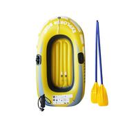 Inflatable Boat - Lightweight Summer Raft, 1 2 Person PVC Kayak | Thickened Double Layer Folding Fishing Dinghy, Outdoor Drifting Canoe, Compact Paddle Boat for Lake River Pool Water Sports T