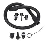 Inflatable Boat Pump Adapter Air Hose Kit, Paddle Board Pump Replacement Parts with 6 Valve Nozzles, Helical Inflation Tube for Kayak and Inflatable Watercraft
