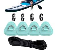Inflatable Boat Repair Kit | Triangle D Rings - Waterproof,Paddle Board D-Ring Patch Kit | For Kayak Canoe Surfboard Dinghy Outdoor Travel Marine Water Sports