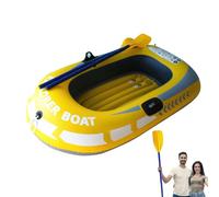 Inflatable Boats for Adults,Foldable Portable PVC Kayak Fishing Boat | Portable Fishing Boat Raft for Drifting Lake Outdoors, Summer FunThe Double Design Easy