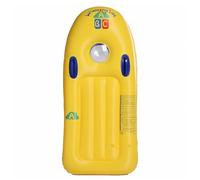 Inflatable Body Board For Kids - Durable Floating Surf Trainer Board, Ergonomic Grip Handle System, Anti Slip Water Ride Toy | Pool Beach Lake Summer Vacation Camp Travel Outdoor Play Recreation