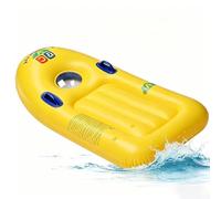 Inflatable Body Board - Portable Surfing Pad, Compact Size with Handles, Heavy-Duty Vinyl, Buoyant Safety Design, Water Gear for Beach Pool Lake Summer Camp Vacation