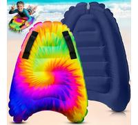 Inflatable Body Boards with Handles, Surf Mat for Swimming, Portable Floating Surf Mat for Beach, Bodyboard for Swimming for Pool, 61 cm X 74 cm, Summer Water Toy for Kids, Teens and Adults