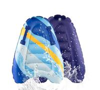 Inflatable Bodyboard Children, Shyllin Portable Inflatable Surfboard with Handles, Learning Aid Mat, Swimming Board for Beach Surfing, Pool, Swimming, Summer, Water Sports, 70 x 55 x 12 cm