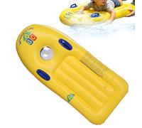 Inflatable Bodyboard with Handles for Kids, 115x53x13cm PVC Blow Up Surfboard Pool Float for Water Slide, Summer Water Fun Toy for Boys Girls Beach Garden Outdoor Sunbathing Park Lake Backyard