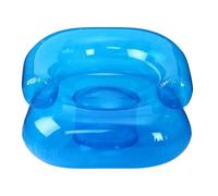 Inflatable Booster Seat - Waterproof Pool Float Lounger, 220 Pounds Max Load Capacity, 70cm Circular Base + Ergonomic Backrest, High Grade PVC Polymer Resin - For Indoor & Outdoor Use