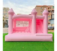 Inflatable Bounce Castle with Slide - Fun and Safe Entertainment for Kids at Birthday Parties, Weddings, and Outdoor Gatherings