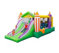 Inflatable Bounce House with Slide for Outdoor Birthday Parties and Play