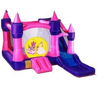 Inflatable Bouncy Castle with Trampoline and Slide for Kids Fun Indoor and Outdoor Play Equipment for Children's Parties and Backyard Activities