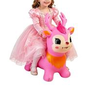 Inflatable Bouncy Horse Hopper Toy - Thick Rubber Animal Bounce Pal | Active Balance Training Toy For 2, 3, 4 Year Old Boys & Girls | Indoor Outdoor Bouncer For Home, Preschool, And Daycare