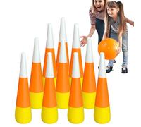 Inflatable Bowling - Educational Motor Skills Toy Bowling Set, Soft Safe Play Equipment | Indoor Outdoor Lawn Game Activity Sports Yard Party Fun For Kids Coordination Balance Learning Practice