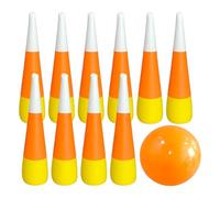 Inflatable Bowling - Giant Outdoor Toy, Backyard Bowling Set | Blowup Party Activity, Soft plastice Pins, Jumbo Family Fun Game, Novelty Carnival Sport, Amusement Ball For Indoor Entertainment