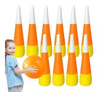 Inflatable Bowling Set - Motor Skills Toys, Educational Indoor Outdoor Games | Lawn Bowling Game With Pins For Kids Sports Yard Family Party Backyard Fun Active Play Exercise Development