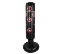 Inflatable Boxing Punching Bag, Flexible Folding Sandbags for kids, 61inch Free Standing Boxing Bag Vertical Boxing Column Tumbler Sandbags for Karate Training Taekwondo Practice Equipment(155cm)