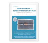 Inflatable Bubble Column TV Cover - Fits Up to 62''W x 36''H TVs (65'' and Below) - Flat Screen TV Protection During House Moving, Home Renovation, or Storage