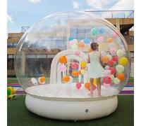 Inflatable Bubble Dome 8 FT Diameter Transparent with Air Blower Electric Pump Repair Kit