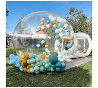 Inflatable Bubble House - 13ft Dia,6.5ft Tunnel Bubble House Inflatable PVC,Waterproof Inflatable Tent House for Party Wedding or Kids Play