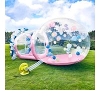 Inflatable Bubble House, Clear Dome Tent with Blower & Pump, Commercial Grade PVC Waterproof Garden Tent for Kids and Parties
