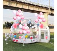 Inflatable Bubble House Dome for Kids with Tunnel and Air Blower, Transparent Inflatable Party Dome for Yard Decoration, 3M/10FT