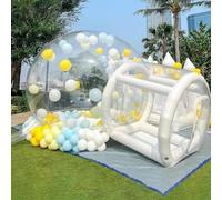 Inflatable Bubble House for Kids, 10ft Clear Inflatable Tent with Blower and Pump, Durable 100% PVC for Outdoor Use, Wedding, Birthday and Commercial Use, Kids Gift