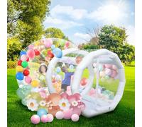 Inflatable Bubble House, Inflatable PVC Bubble Dome Tent Pack Of 4 With Blower Pump For Camping Party Stargazing(5m)