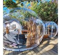 Inflatable Bubble House, Waterproof Outdoor Camping Transparent Windproof And Rainproof Double Tent vision