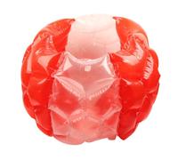 Inflatable Bump Ball, Human Collision Ball PVC Body Bubble Bounce Ball, Outdoor Activity Toy with Repair Patches, 90x80cm Inflatable Body Ball for Kids Adults Family Game Party Cam (Red Transparent)