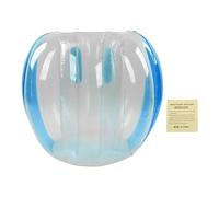 Inflatable Bump Ball, Human Collision Ball PVC Body Bubble Bounce Ball, Outdoor Activity Toy with Repair Patches, 90x80cm Inflatable Body Ball for Kids Adults Family Game Party Cam (Blue Transparent)