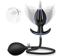 Inflatable Butt Anal Plug, Inflatable Butt Plug Anal Beads Oversized Enema Training Butt Plug Anal Toy Anal Plug Vibrator Inflatable Plug for Adult Men Women Sex Toys