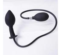 Inflatable Butt Plug Classic Posterior Anal Dildo with Balloon Pump，B | High Pressure Pump Valve for Beginners Couples Training SM Sex Toys Flirt for Women Men Extreme Love