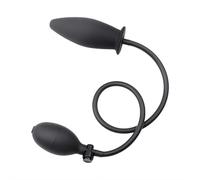 Inflatable Butt Plug, Expanding Silicone Anal Plug with Adjustable Size and Quick Release Valve, Body Safe Waterproof Adult Toy for Solo and Couples Play (Normal)