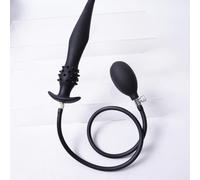 Inflatable Butt Plug Extra-Long Expandable Posterior with Balloon Pump，A | High Pressure Pump Valve for Beginners Couples Training SM Sex Toys Flirt for Women Men Extreme Love