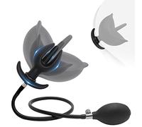 Inflatable Butt Plug with Flower Shape, Anal Plug Expander Vaginal for Women Men, Bloom Like a Flower, SM Sex Toys Flirt for Women Men Extreme Love