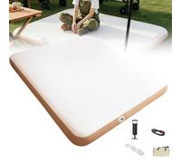 Inflatable Camping Mattress, 2 Min Quick Inflation, Queen Air Mattress, 440.9lb Capacity, Compact Portable, 7.87in Thick, for Home, Camping, Guests