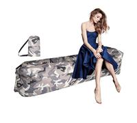 Inflatable Camping Sofa - Waterproof Oxford Fabric 240x70Cm Portable Design, Foldable Outdoor Lounge Seat, Lightweight Travel Relaxation Furniture, Air-Filled Structure For A C