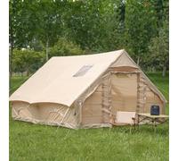 Inflatable Camping Tent for 6-8 People - Waterproof, Windproof, 4 Season Air Tent with Mesh Windows & Doors, Easy Pop-Up Design