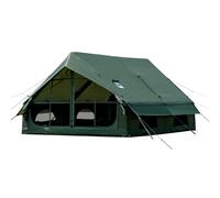 Inflatable Camping Tent with Hand Pump, Easy to Assemble, Waterproof, Windproof, Outdoor, Inflatable Tent, 6-10 People, Oxford Glamping, Air Tent, Cabin House (Green/ 6-10 Pers (400 x 300 x 200 cm)