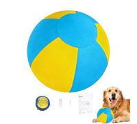 Inflatable Canine Training Ball - Interactive Bounce Play Tool 20.5x13x13cm Durable Lightweight Design | Rolling Throwing Activity Enhancing Mental Physical Engagement Helping Large Breeds Reduce Tens