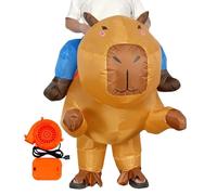 Inflatable Capybara Costume - Funny Ride On Animal Blow Up Costumes | Kids Capybara Blow Up Outfit For Carnivals, Gatherings, Masquerades, Parades, Parties, Halloween