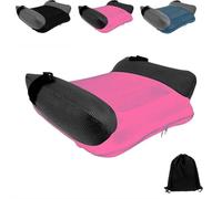 Inflatable Car Booster Seat Quick Inflate/Empty for Travel (Deep Pink) (B)