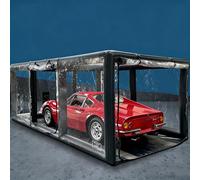 Inflatable Car Cover Shield - Airtight Portable Vehicle Shelter for Outdoor Indoor Use, Durable PVC Bubble Tent for Car Parking, Painting, Washing - 19.7' x 13.1'