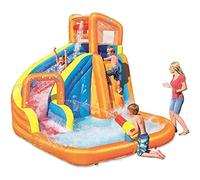inflatable castle, Thickened Fabric Bouncy Castle Safety and Health Inflatable Bounce House Large-Scale Playground with Water Slide Gun