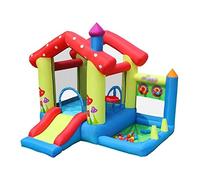 Inflatable Castle with Blower, Carry Bag, Stakes, and Repair Kit for Outdoor Play