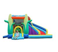 Inflatable Castle With Slide Trampoline Climbing Wall Splash Pool Indoor Outdoor 4.3m X 3.7m X 2.75m