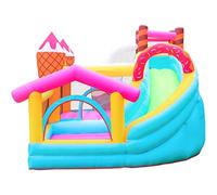 Inflatable castles, Bouncy Castle Thick Material Inflatable Bounce House Air Cushion Slide Large Water Sets Up in Seconds