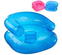 Inflatable Chair, Blow up Chair for Kids Adult, Waterproof PVC Blow Up Chairs with 2 Vents Portable Couches for Party Camping, Beach, Picnics Party Supplies (Blue -Aldult)
