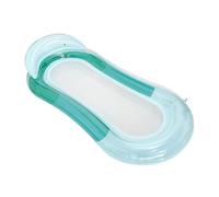 Inflatable Chair Swimways Spring Float Swimming Floating Bed for Swimming Pool, gradient green