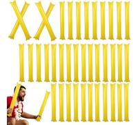 Inflatable Cheer Sticks - 23.62 Inches PP Noise Maker | Party Sports Props - 40pcs Bam Bam Clappers Lightweight Durable Inflatable Rods For Concerts Festivals Competition Birthday Weddings Out