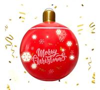 Inflatable Christmas Ball,19.7 Inch Christmas Decorations PVC Balls | Waterproof Outdoor Decor Lawn Ornaments for Holiday Party Living Room Garden Backyard Balcony